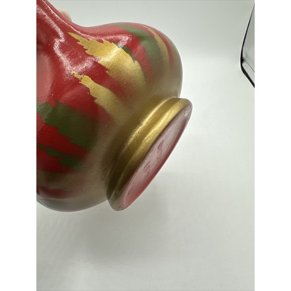 Vintage Pottery Clay Pitcher England 18D Signed Red 6.25” Handmade - Picture 15 of 16